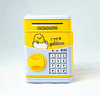 Детский сейф-копилка Сartoon saving box с кодовым замком gudetama