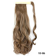 Накладной хвостик с термо волос с локонами теплая мелировка (длина колеблется в пределах 50 см.)