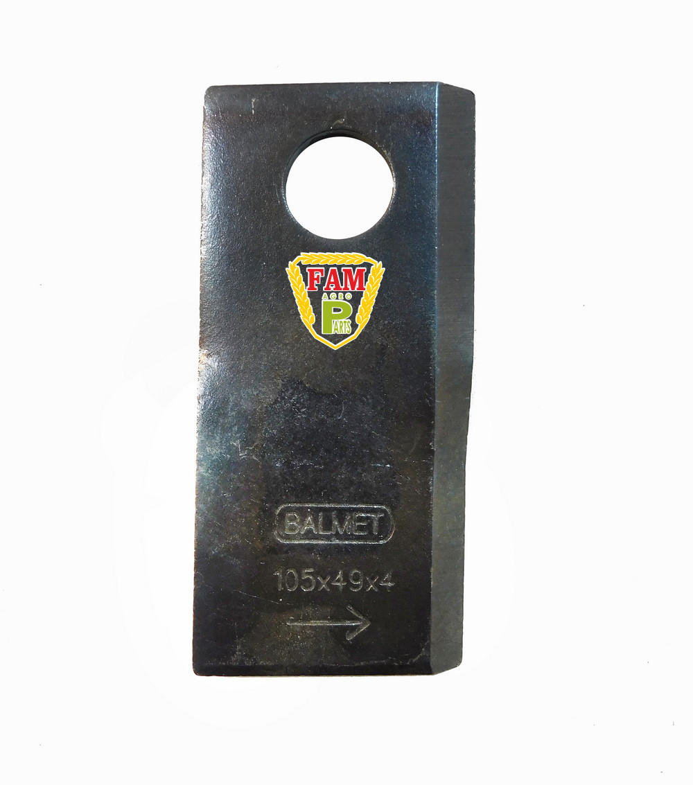 Ніж роторної косарки BRZW 105х49х4 d19 (правий) Samasz