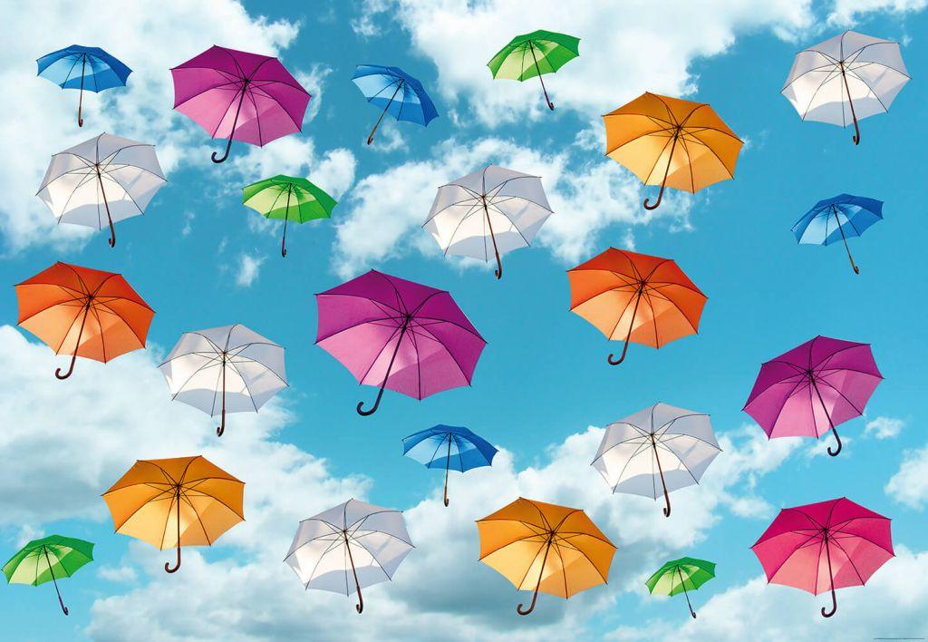 Фотообої 3D 368х254 см Wizard+Genius Політ парасольок (5025-4P-1)+клей Найкраща ціна, фото 1