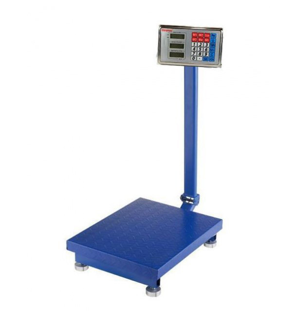 Торговельні ваги Спартак 150 кг, підлогові, сині, фото 1