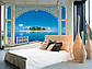 Фотошпалери 3D море 366х254 см Wizard+Genius 282 Досконалий день 8 сегментів (7611487002826) Найкраща якість, фото 2