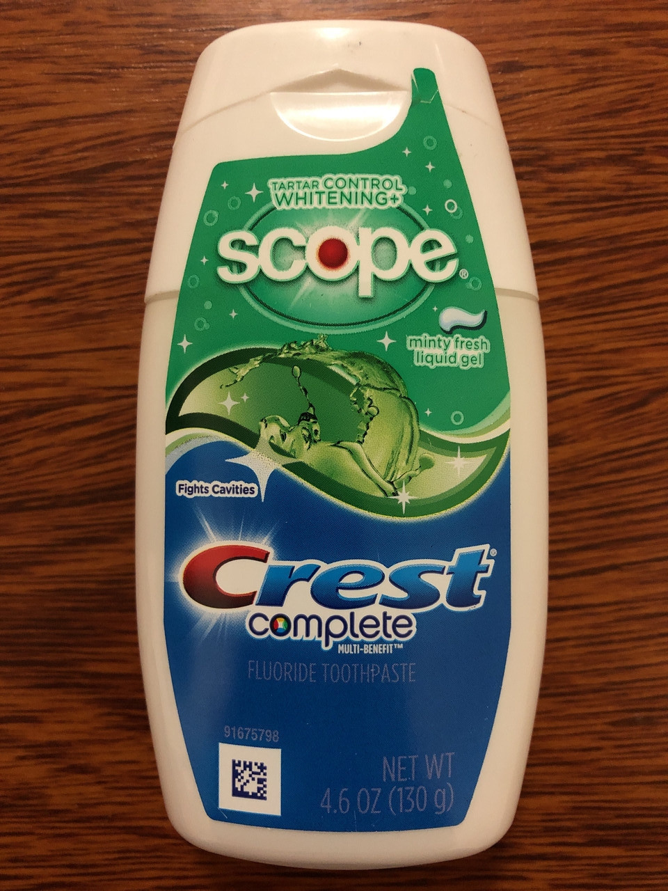 Crest, Complete Multi-Benefit Whitening, Minty Fresh Flavor 155грам, фото 1