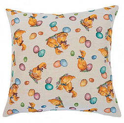 Наволочка гобеленова великодня 45х45 см KISS651