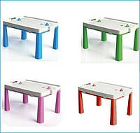 Большой детский Стол + игра "Хоккей", Долони, стол с накладкой для игры, цвета в ассортименте