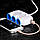 Розгалужувач прикурювача-трійник HOCO C1, 2 USB, 3.1-12A, білий, фото 7