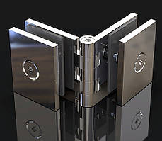 Кріплення для скла Регульоване Стіна-скло 180°