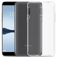 Прозрачный Чехол OneCam Meizu 15 Plus (ультратонкий силиконовый)