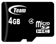 Micro SD 4GB/4 class Team