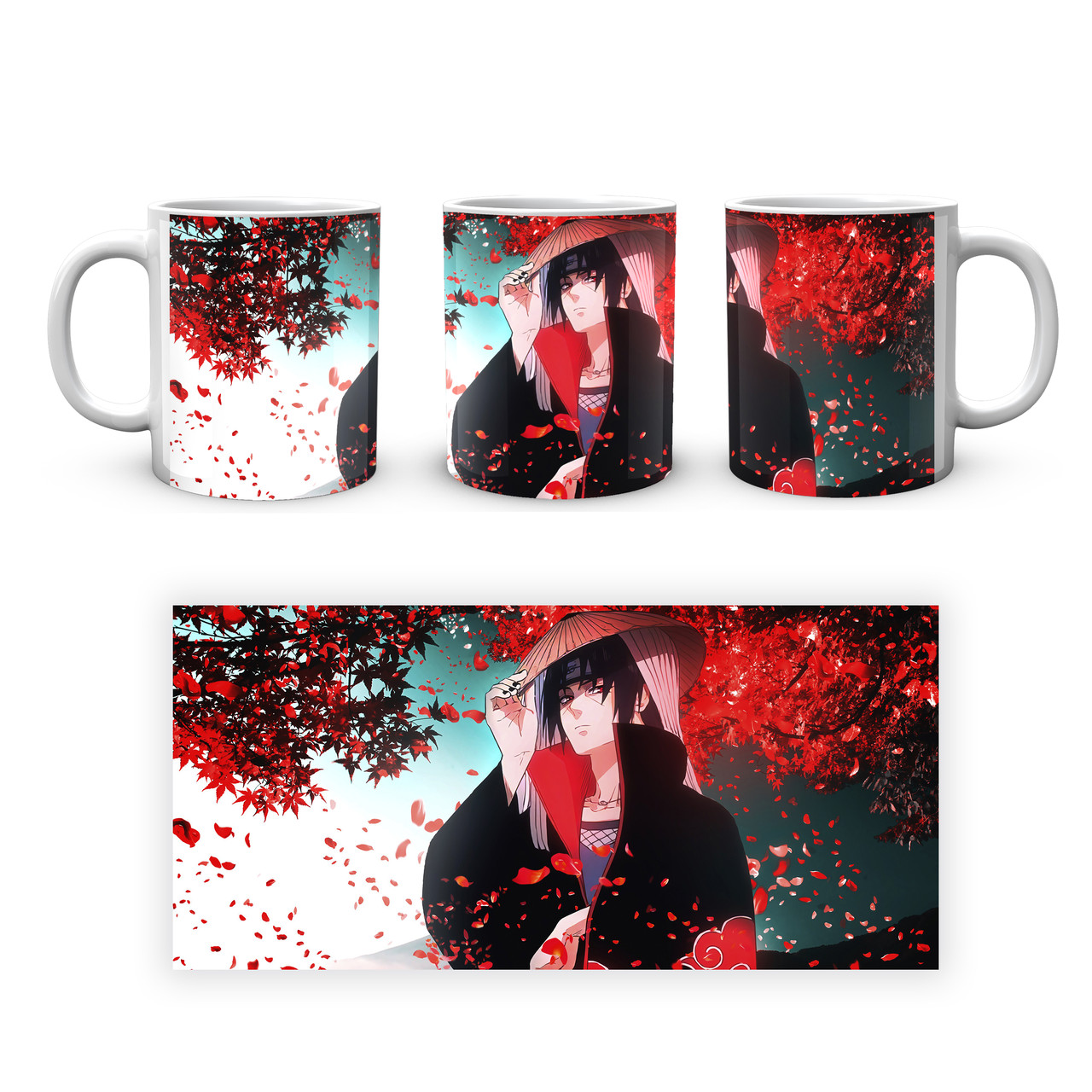 Кухоль Geek Land білий Наруто Naruto Ітачі Пелюстки NA.02.320, фото 1