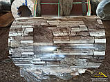 Профнастил під КАМІНЬ-РВАНИЙ купити Київ, паркан з профнастилу під рваний камінь, фото 9