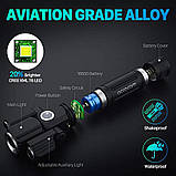 Велосипедна фара NEWBOLER із зумом (1800LM, L2+2*XPE Lamp LED, Micro USB, Кріплення,18650), Без батареї, фото 7