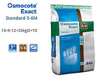 Osmocote Exact Standard 5-6 м, 15+9+12+2Mg+Te, МЕШОК 25 кг