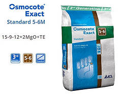 Добриво Osmocote Exact Standard 5-6 м, мішок 25 кг 15+9+12+2Mg+Te