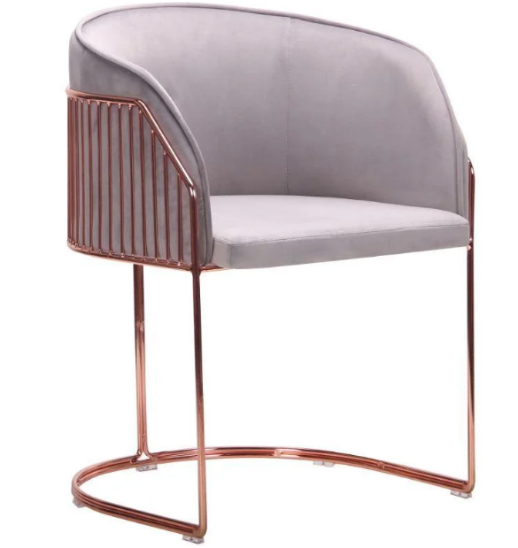 Крісло Kagu, rose gold, light grey