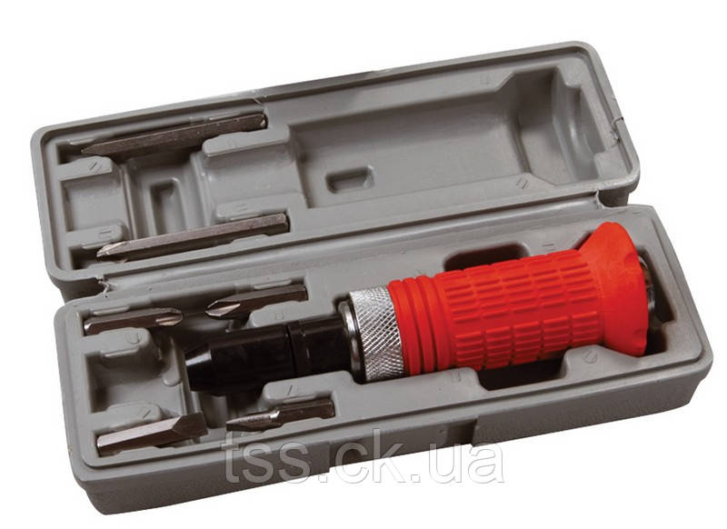Відверта ударно-поворотна MASTERTOOL TPR накладка з насадками 6 шт. у кейсі 40-0150