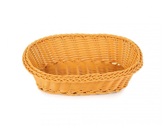 Кошик плетений овальний (24*17*7см) коричневий