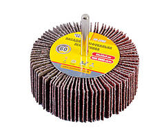 Насадка шліфувальна пелюсткова MASTERTOOL зерно 60 80х30 мм зі стрижнем 6 мм 08-2286