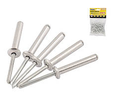 Заклепки алюмінієві витяжні MASTERTOOL 4.8х6.40 мм 50 шт 20-0620