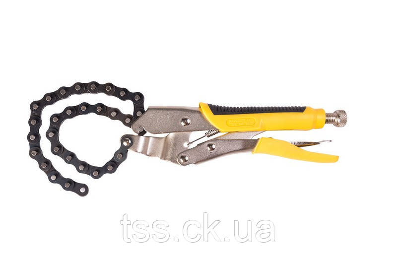 Кліщі затискні ланцюгові MASTERTOOL 450 мм Ø 155 мм 07-0907