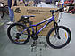 Горный подростковый велосипед Azimut Forest 24"D стальная рама 12,5"собран.в кор синий+крылья в ПОДАРОК, фото 4