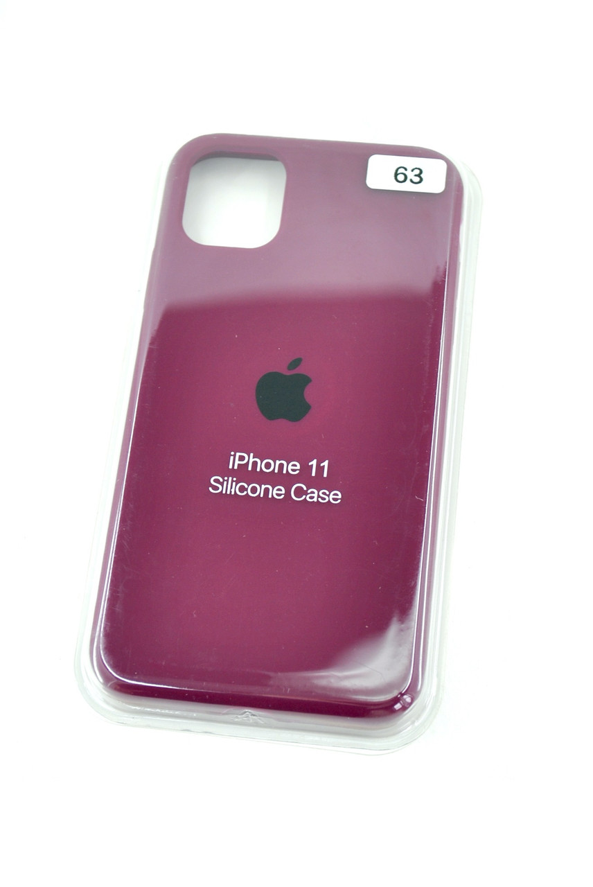 Чохол для телефону iPhone X/XS Silicone Case original FULL №63 burgundy (4you)