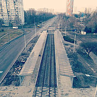 Трамвайная станция Зодчих - г. Киев