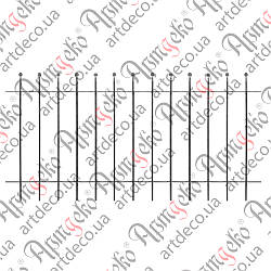 Секція огорожі 1000х2000х12 невальц. 01.001