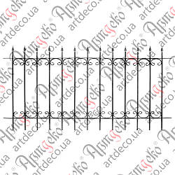 Секція огорожі 1000х2000х12 невальц. 01.002