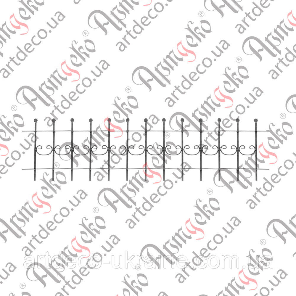 Секція огорожі 500х2000х12 невальц. 01.011, фото 1