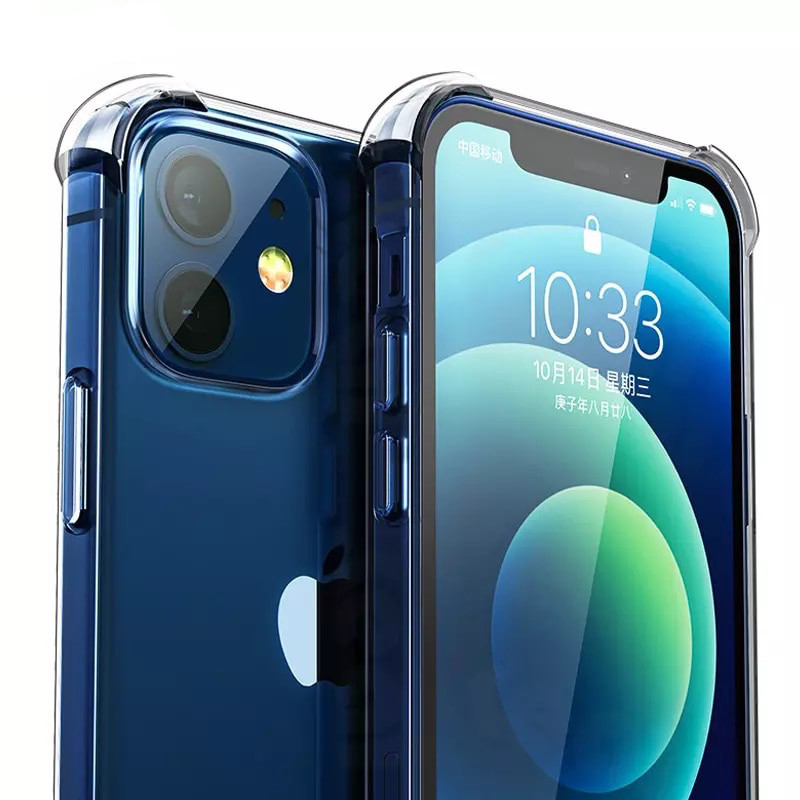 Захисний силіконовий чохол Shock iPhone 12 Прозорий