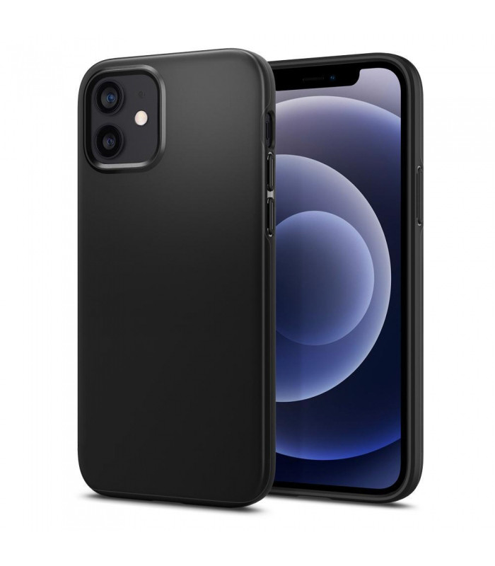 Чорний силіконовий чохол iPhone 12