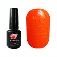 Гель лак My nail 9 мл №304 очень яркий оранжевый с микроблеском, неоновый.
