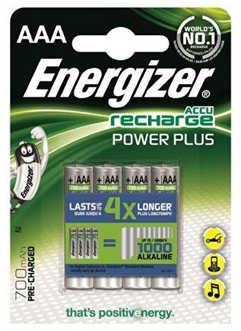 Аккумулятор Energizer Recharge Power Plus, AAA/(HR03), 700mAh, LSD Ni-MH, блистер 4шт, фото 1