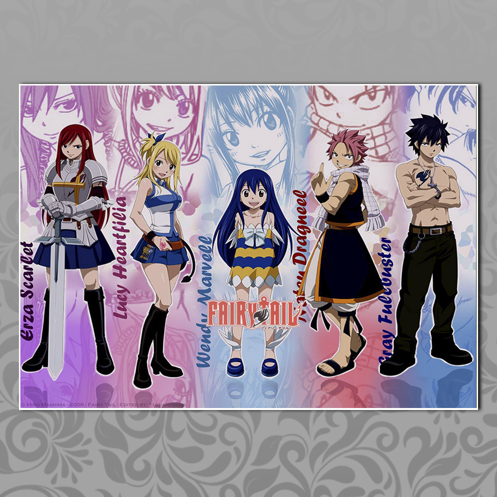 Плакат А3 Аніме Fairy Tail 044
