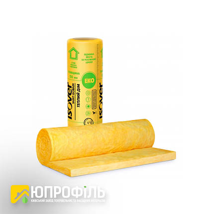Утеплювач ISOVER Теплий Дім рулон 13,4 кв. м. Миниральная вата на основі кварцу, фото 2