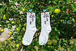 Білі котонові шкарпетки 35-41 ORIGINAL з написом ХОДИ ПІШКИ, фото 8