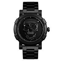 Skmei 9178 skull черные мужские часы