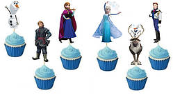 Топери фігурні для капкейків Холодне серце Фрізен