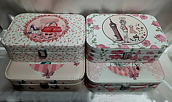 Шкатулка кожзаменитель для украшений в ассортименте Бабочки