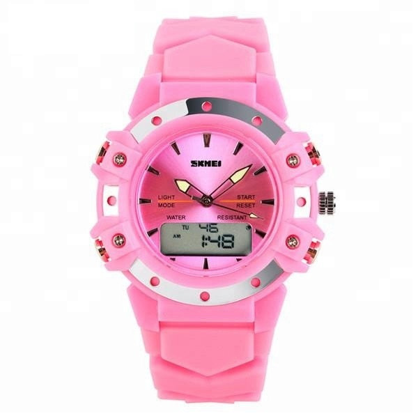 Skmei 0821 easy II рожевий жіночий спортивний годинник, фото 1