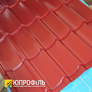 Металочерепиця RAL 3005 (Бордовий) глянець 0.35 мм. купити Київ, фото 2