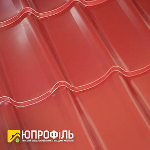 Металочерепиця RAL 3005 (Бордовий) глянець 0.35 мм. купити Київ, фото 2