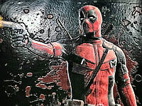 Постер Дэдпул на стену на холсте по номерам №4 Детпул Deadpool Dimense print 150 см х 110 см