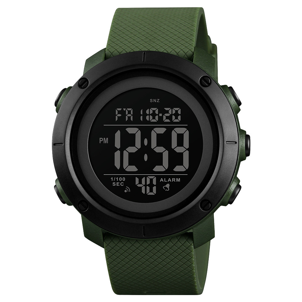 Skmei 1426 зелене з чорним циферблатом чоловічі спортивні годинник