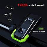 Велофара ZACRO 800LM (4000mAh, пульт, клаксон, акумулятор, дальнє і ближнє світло), фото 5