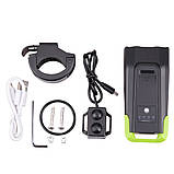 Велофара ZACRO 800LM (4000mAh, пульт, клаксон, акумулятор, дальнє і ближнє світло), фото 10