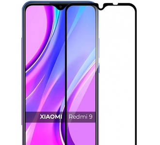 Захисне скло 5D Premium (Full Glue) Xiaomi Redmi 9 Чорне