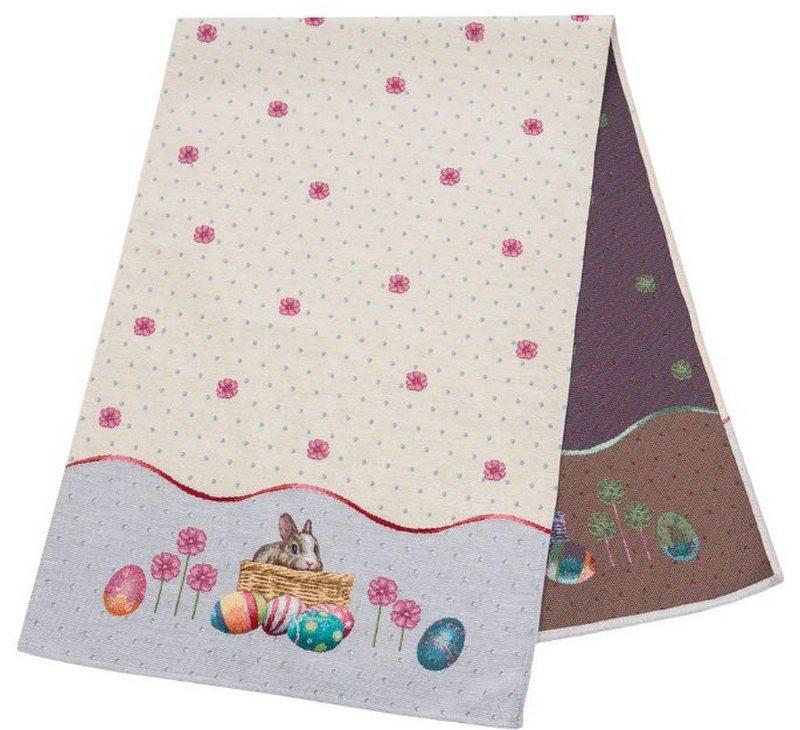Великодня доріжка на стіл гобеленова Зайчика RUNNER647, фото 1
