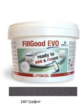Поліуретанова затирка FillGood EVO 140 (графіт) 5 кг.